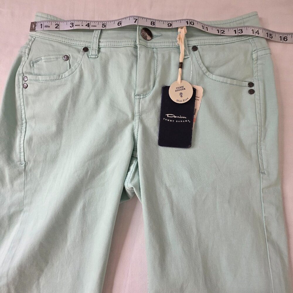 Tommy Bahama Women's Clam Digger Seaform Green Shorts, Size 2 - Picture 3 of 10